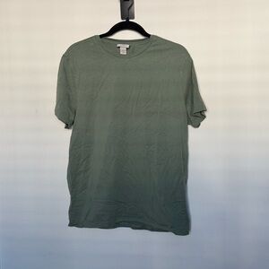 H&M Green Short Sleeve Tee Classic Fit